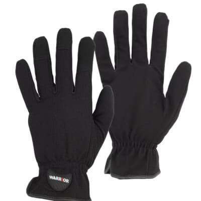 Warrior Mechanics Driver Gloves - 24 Pairs - Black
