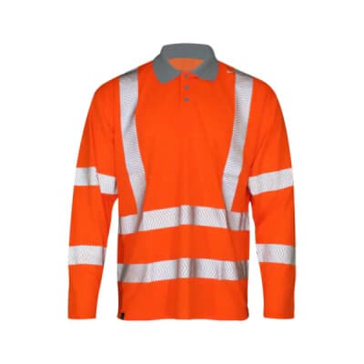 Warrior Leo Coolviz Plus Work Polo Small - Orange