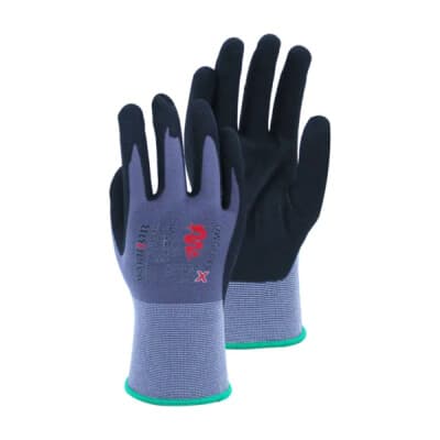 Warrior Foam Nitrile Work Gloves - 120 Pairs - Black