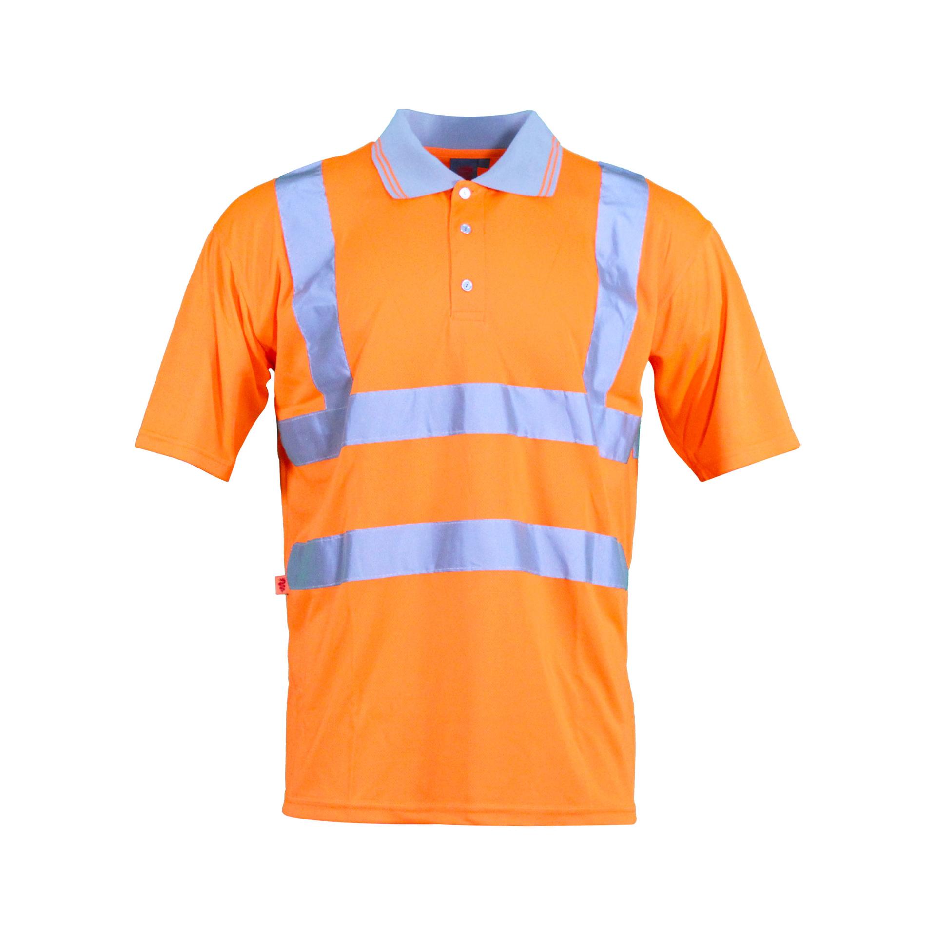 Warrior Hi Vis L/Sleeves Work Polo