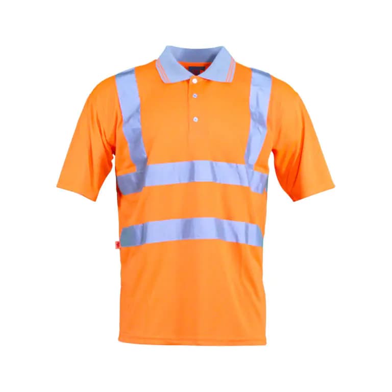 Warrior Hi Vis S/Sleeves Work Polo - Orange