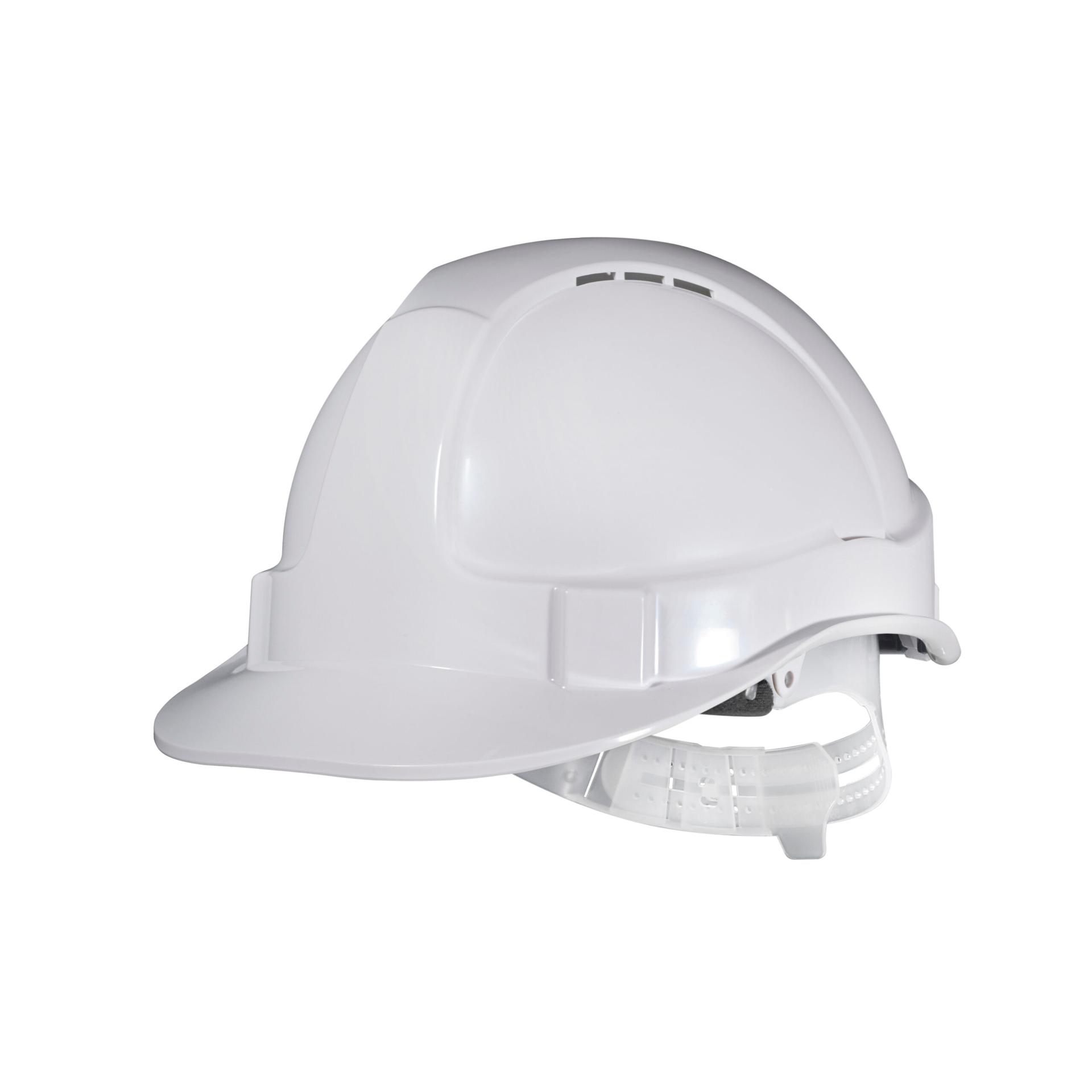 Warrior Plastic Push-Lock Helmet - Vented - White