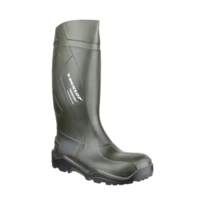 Warrior Purofort Safety Work Wellingtons - Green