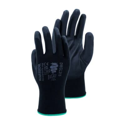 Warrior Warrior PU Gloves Black - 120 Pairs in Black