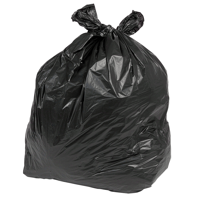 Pack of 200 Clena Black Sacks H/D 18x29x38"