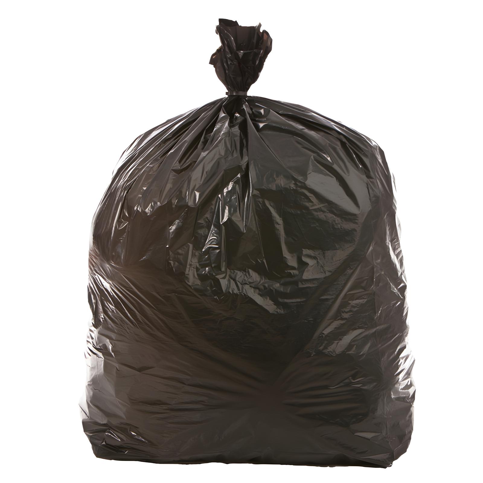 Pack of 200 Clena Black Waste Sacks MD 10Kg