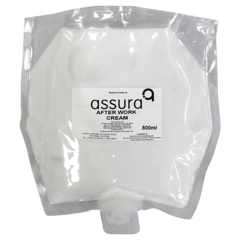 Pack of 6 Assura After Work Restore Cream 800ml Cartridge