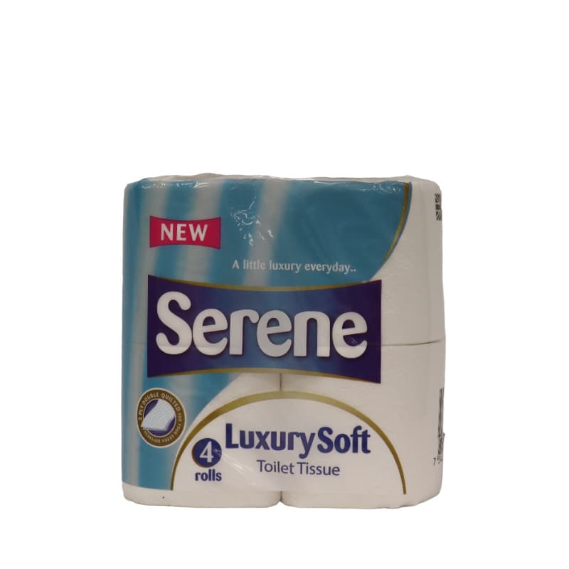 Pack of 40 Serene Premium 2 Ply Quilted Toilet Rolls