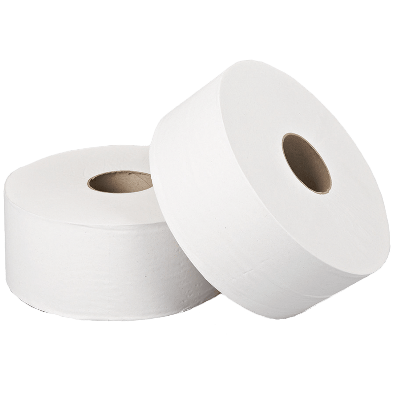 Pack of 12 Clena Mini Jumbo Toilet Roll 60mm Core