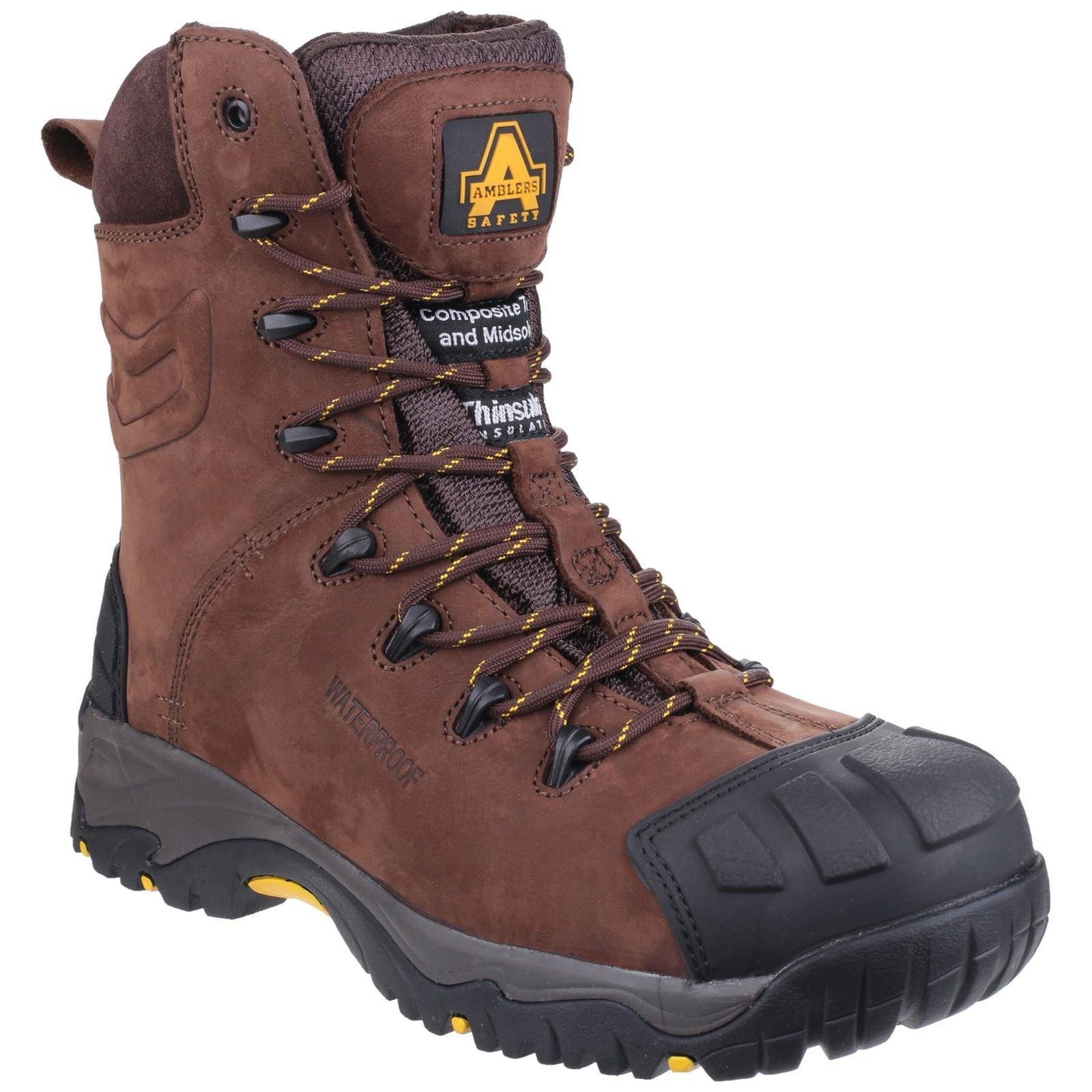 Amblers Safety AS995 Pillar Hi-leg Safety Boot - Brown in Brown