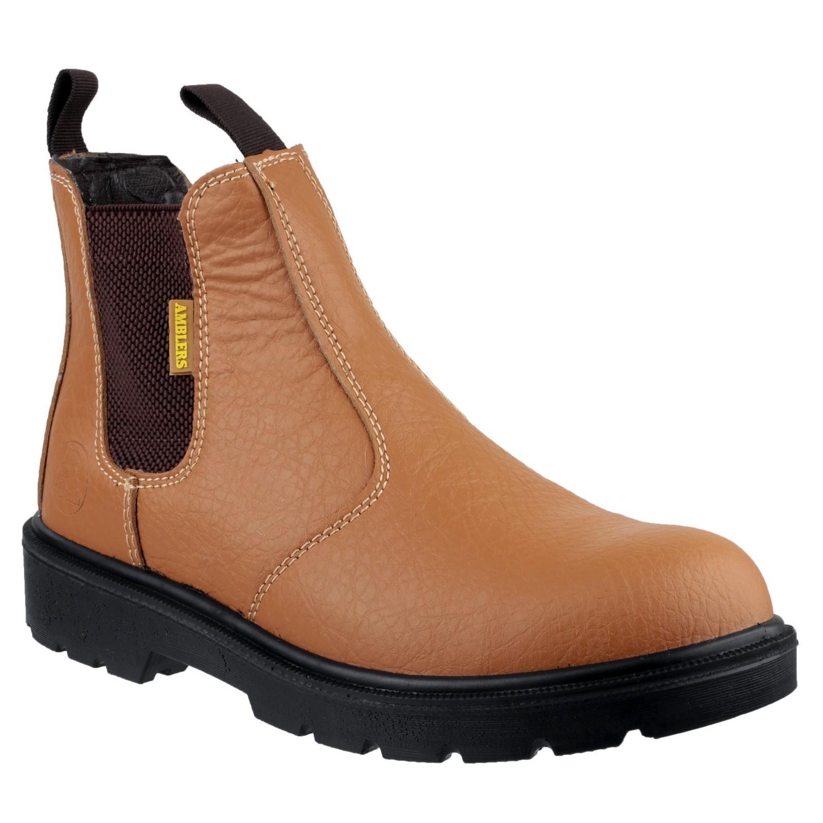 Amblers Safety FS115 Dual Density Pull on Chelsea Safety Boot - Tan
