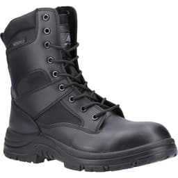 Amblers Safety Combat Hi-Leg Waterproof Metal Free Boot - Black