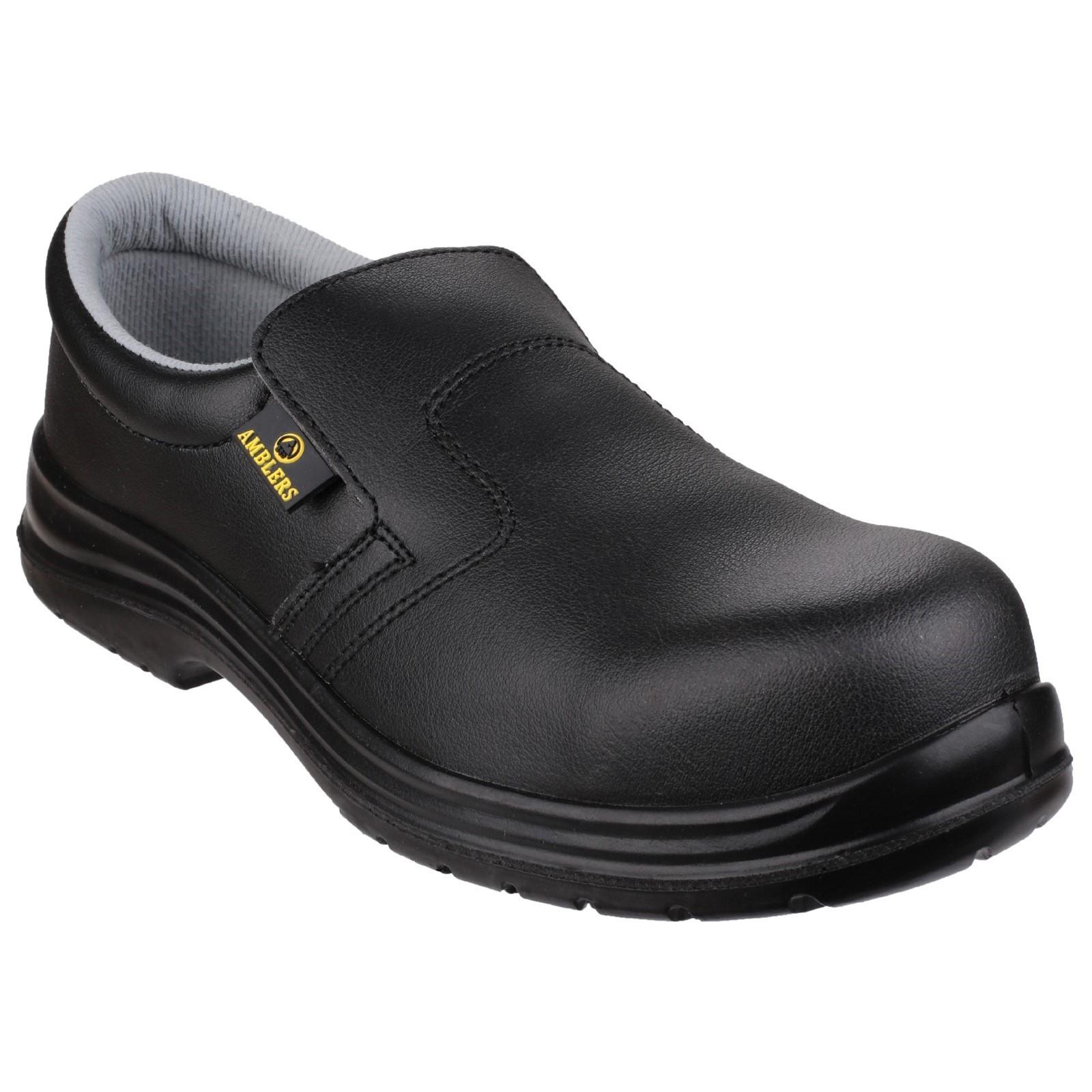 Amblers Safety FS661 Metal Free Lightweight safety Shoe - Black in Black