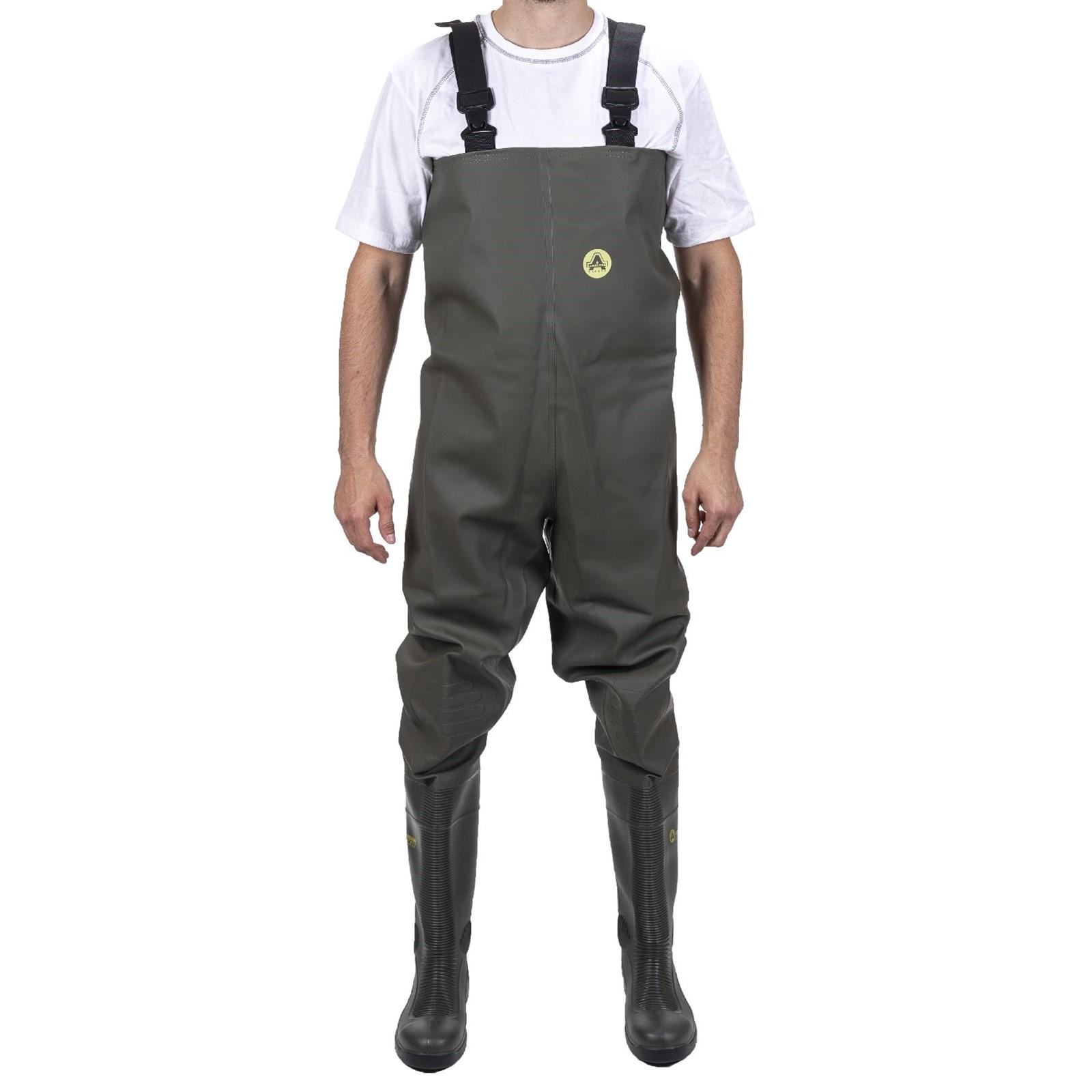 Amblers Safety Tyne Chest Safety Wader - Green in Green
