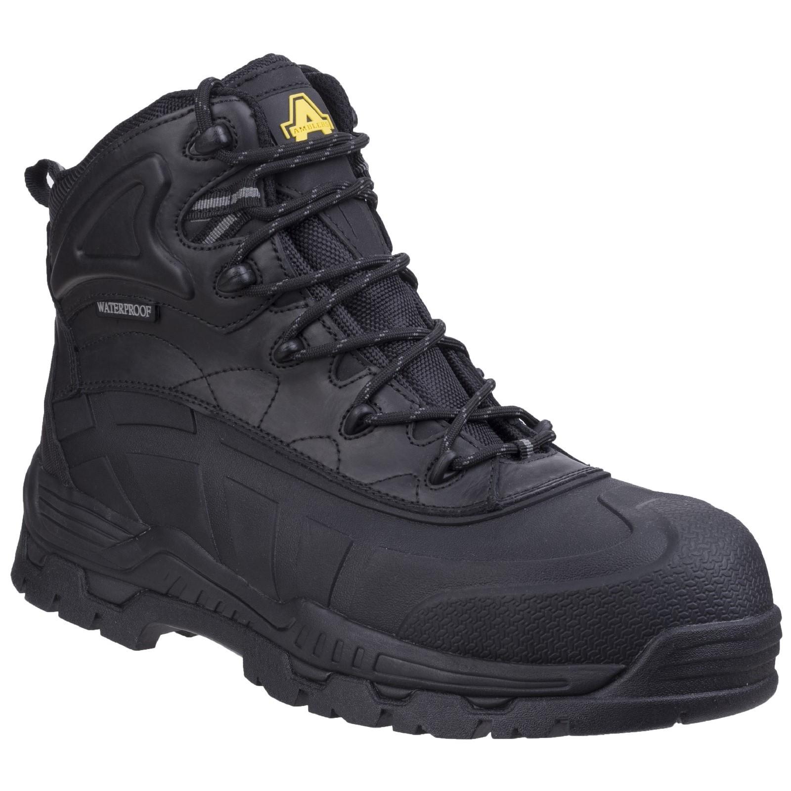 Amblers Safety Amblers Safety FS430 Orca Hybrid Waterproof Non-Metal Safety Boot - Black in Black
