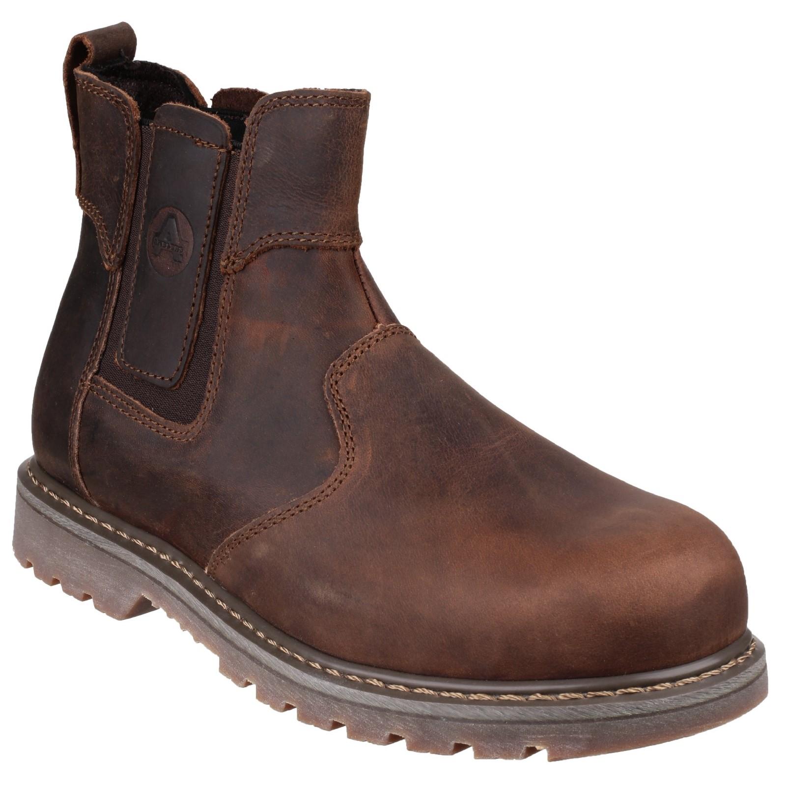 Amblers Safety FS165 Pull-On Safety Dealer - Brown in Brown