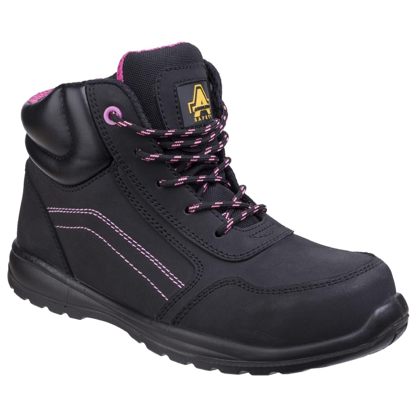 Amblers Safety AS601 Lydia Composite Safety Boot With Side Zip - Black in Black