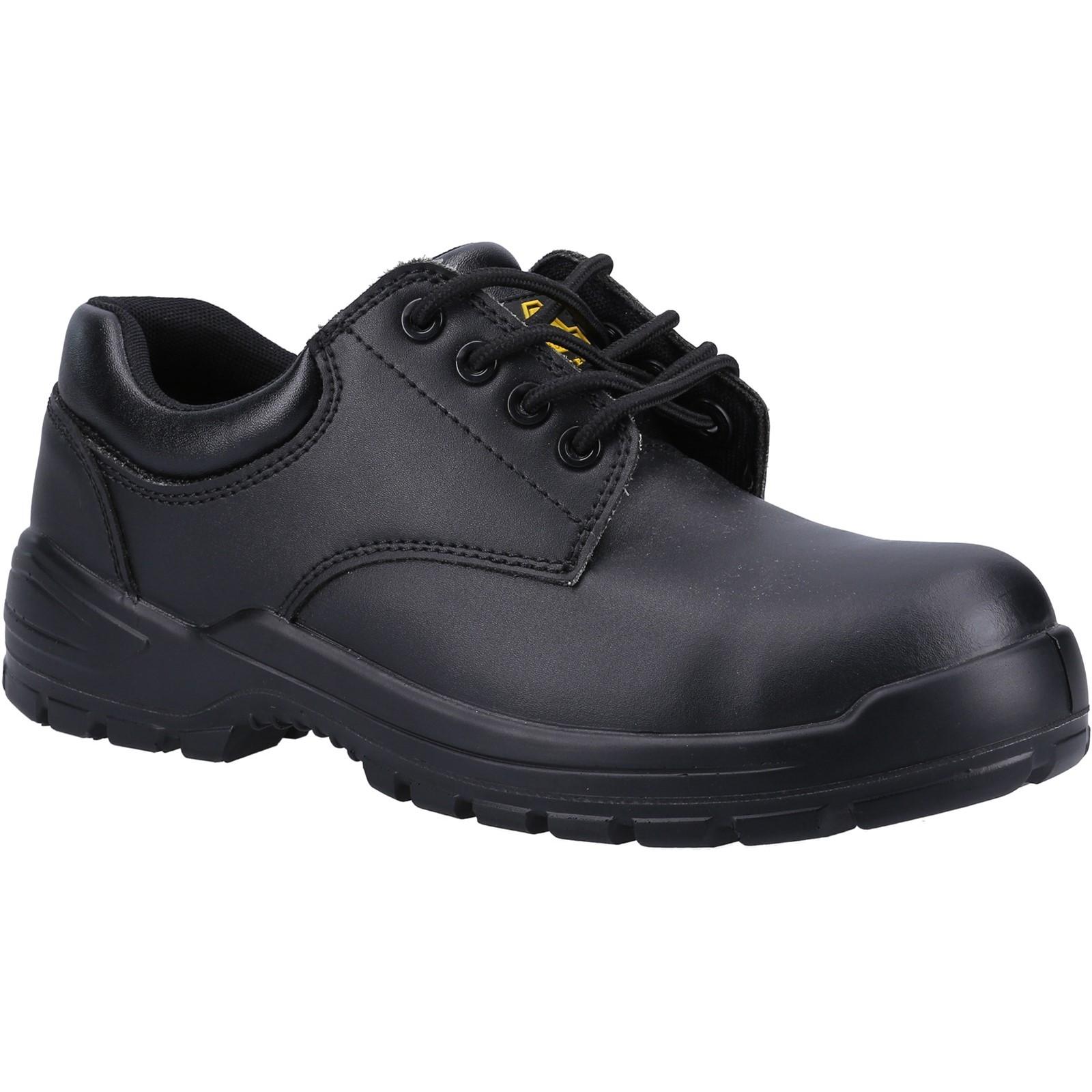 Amblers Safety FS38C Metal Free Composite Gibson Lace Safety Shoe - Black in Black