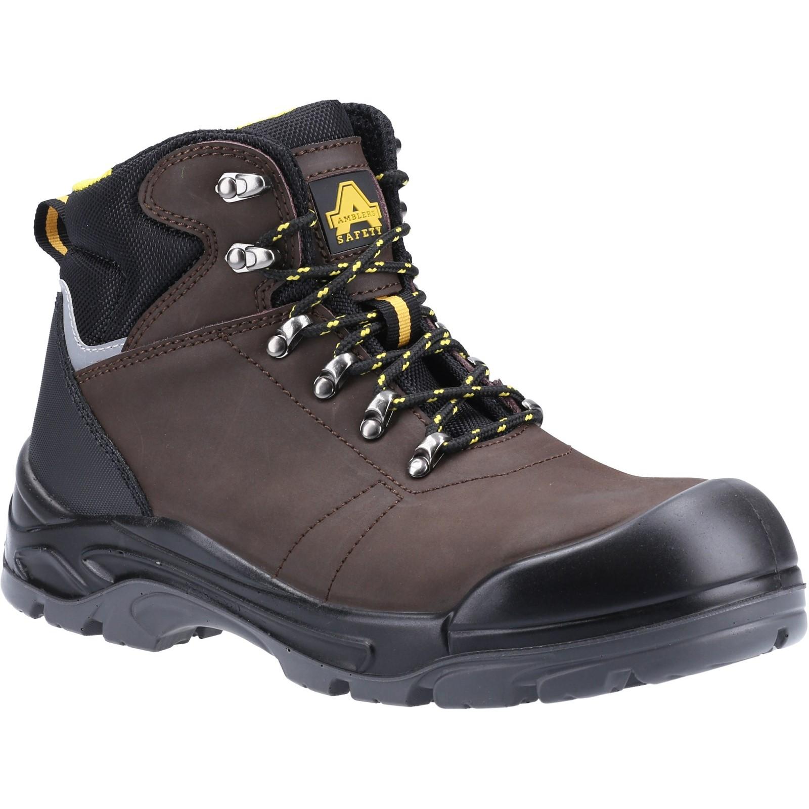 Amblers Safety AS203 Laymore Water Resistant Leather Safety Boot - Brown in Brown
