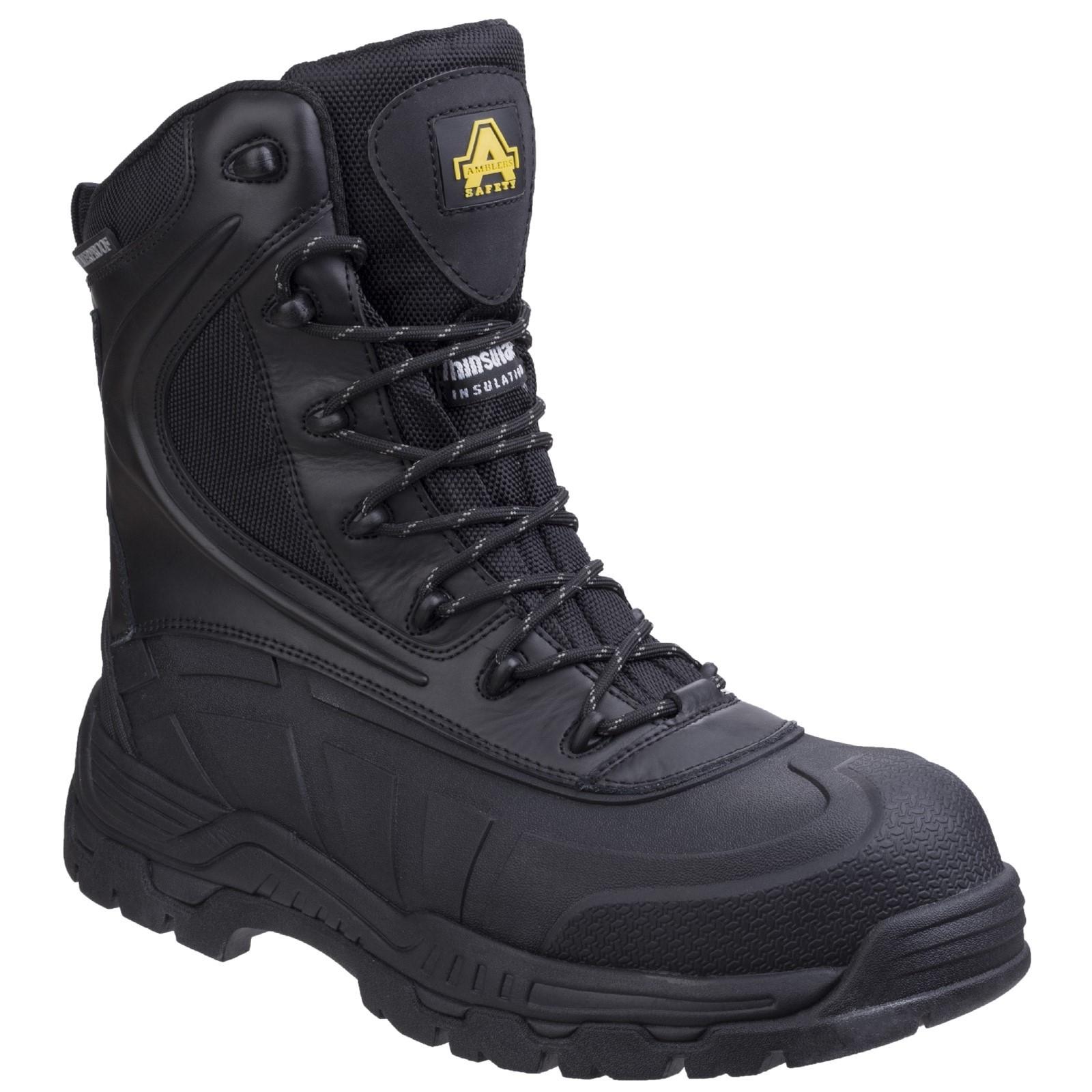 Amblers Safety AS440 Hybrid Metal Free Hi-leg Waterproof Safety Boot - Black in Black