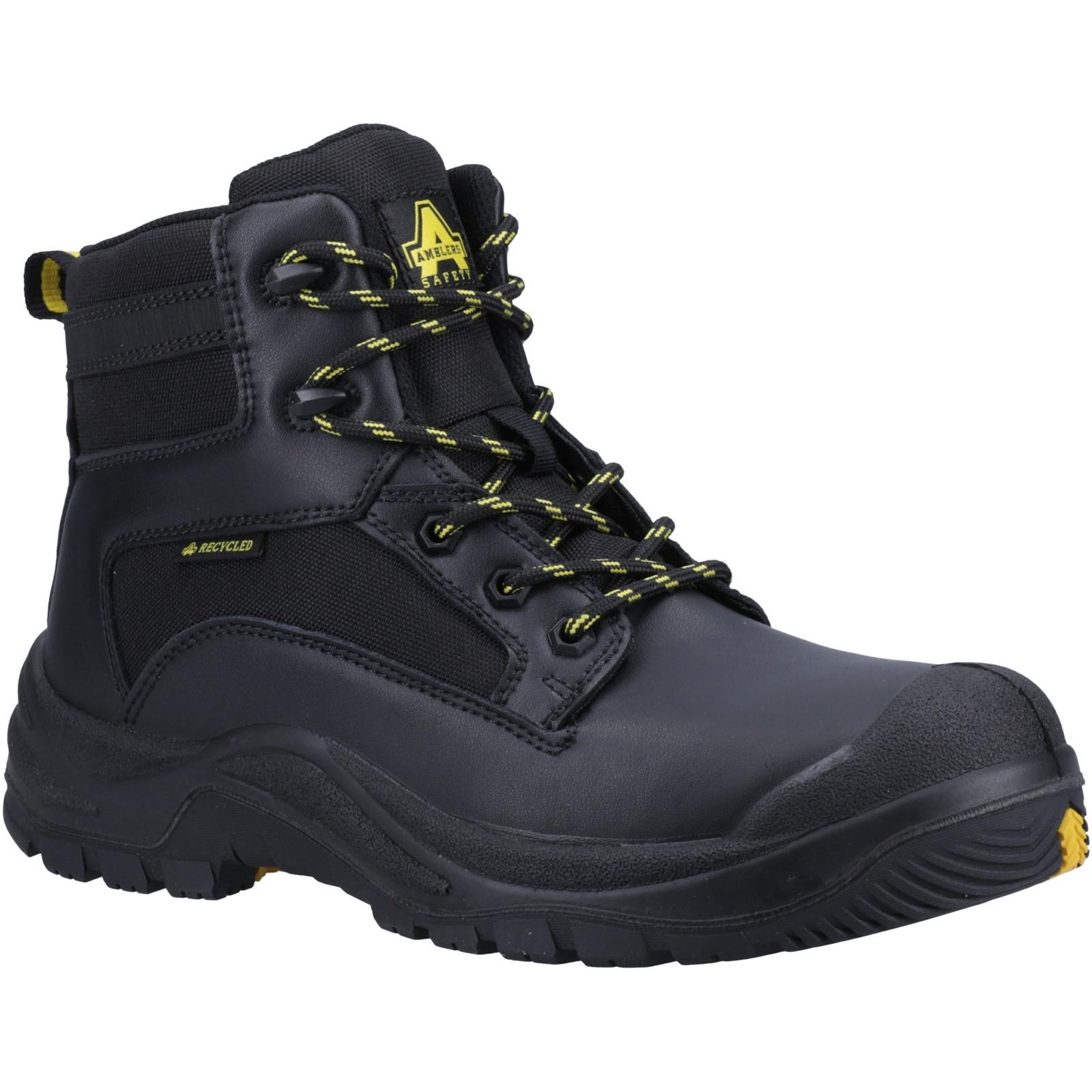Amblers Safety 501R S1P Safety Boot - Black in Black