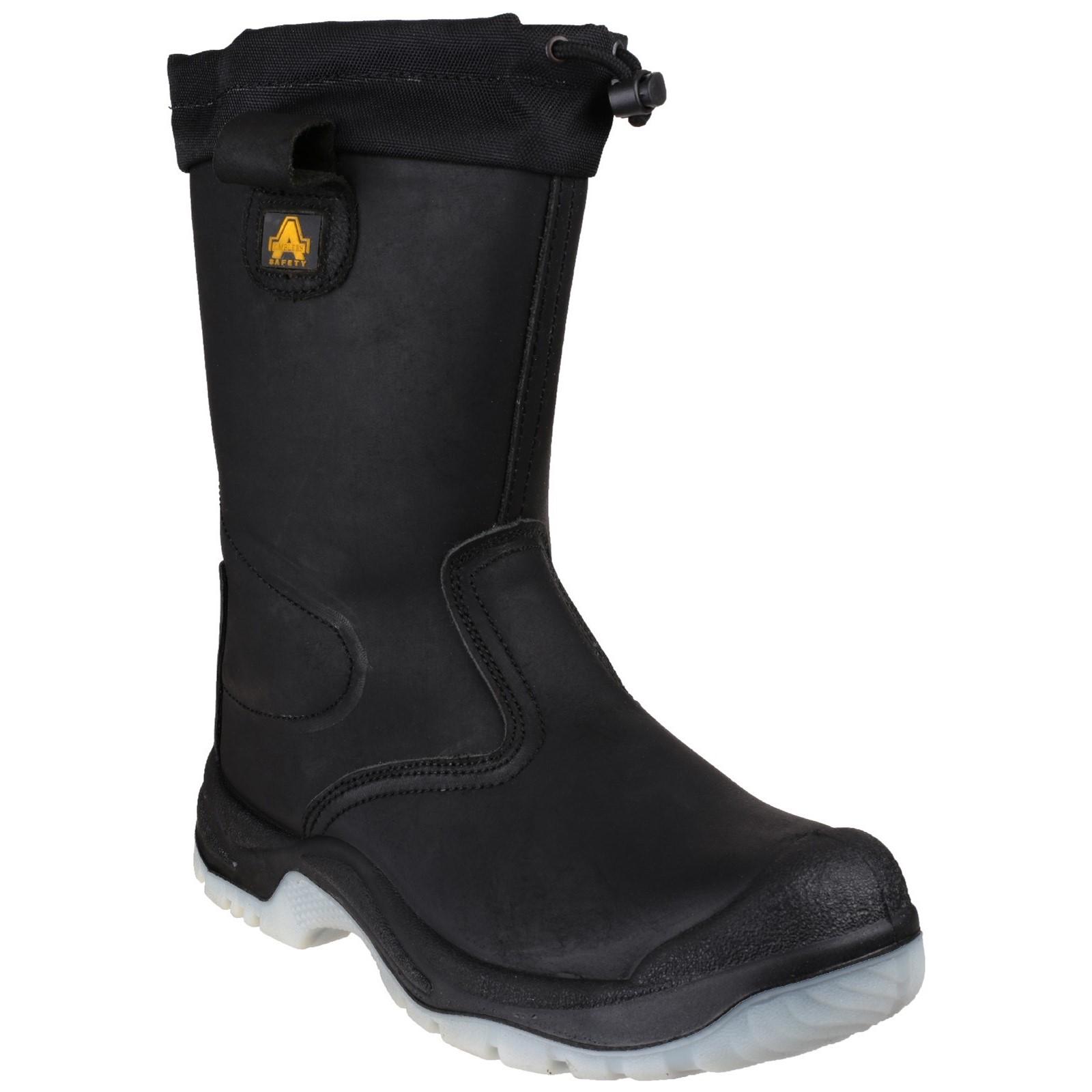 Amblers Safety FS209 Water Resistant Pull On Safety Rigger Boot - Black
