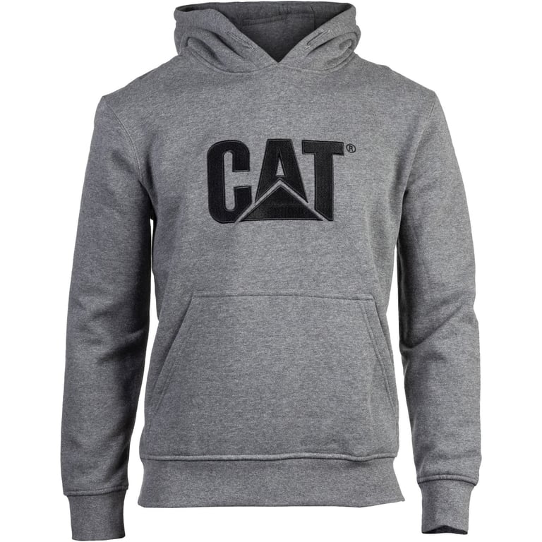 Caterpillar Trademark Hooded Sweatshirt - Heather Grey