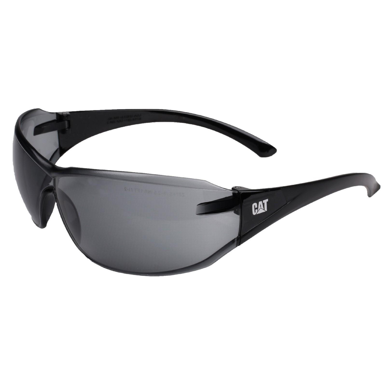 Caterpillar Shield Safety Frame Glasses - Smoke Black