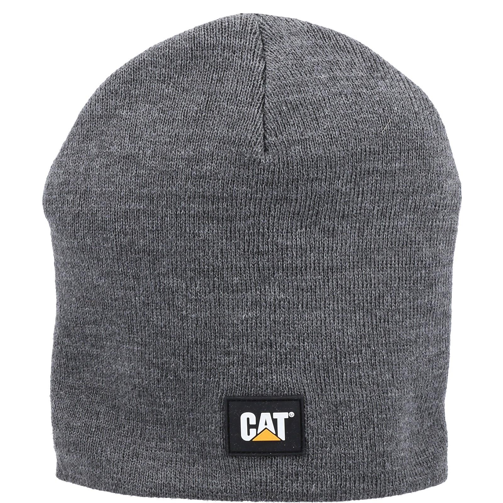 Caterpillar Logo Knit Cap - Dark Grey