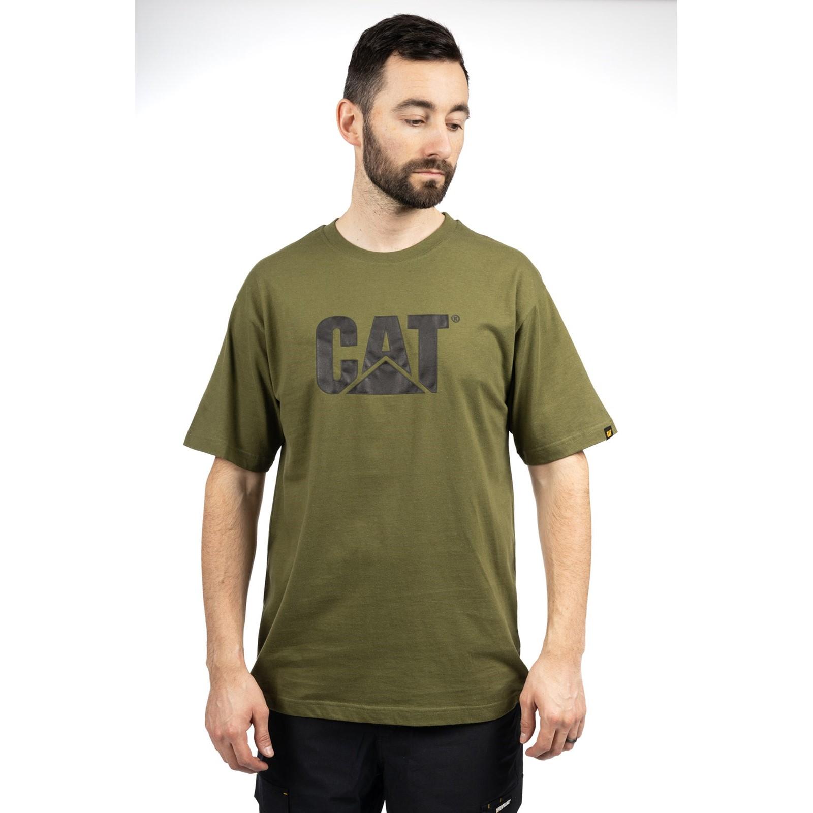 Caterpillar Trademark Logo T-Shirt - Chive in Chive