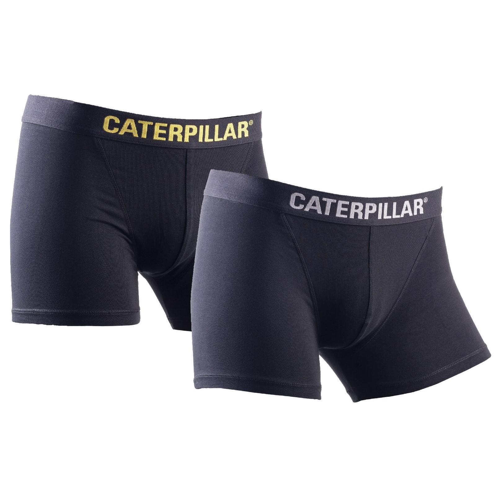 Caterpillar Boxer Shorts 2-Pack - Black/Yellow/Charcoal