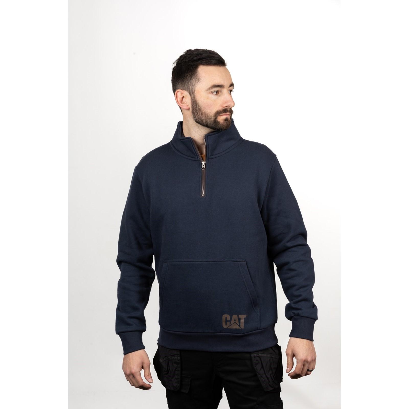 Caterpillar AG 1/4 Zip Pull Over Jumper - Eclipse