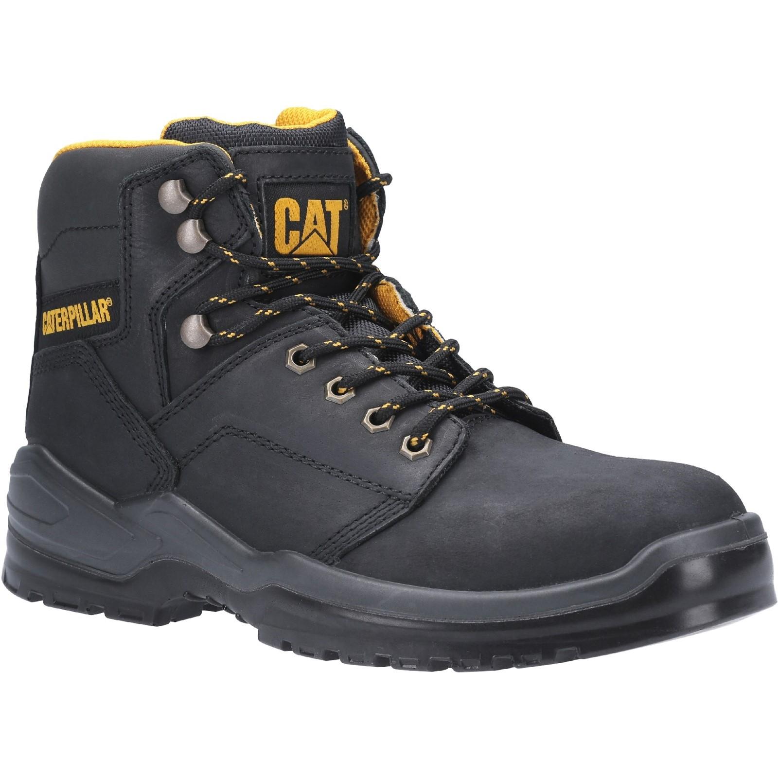 Caterpillar Striver Injected Safety Boot - Black in Black