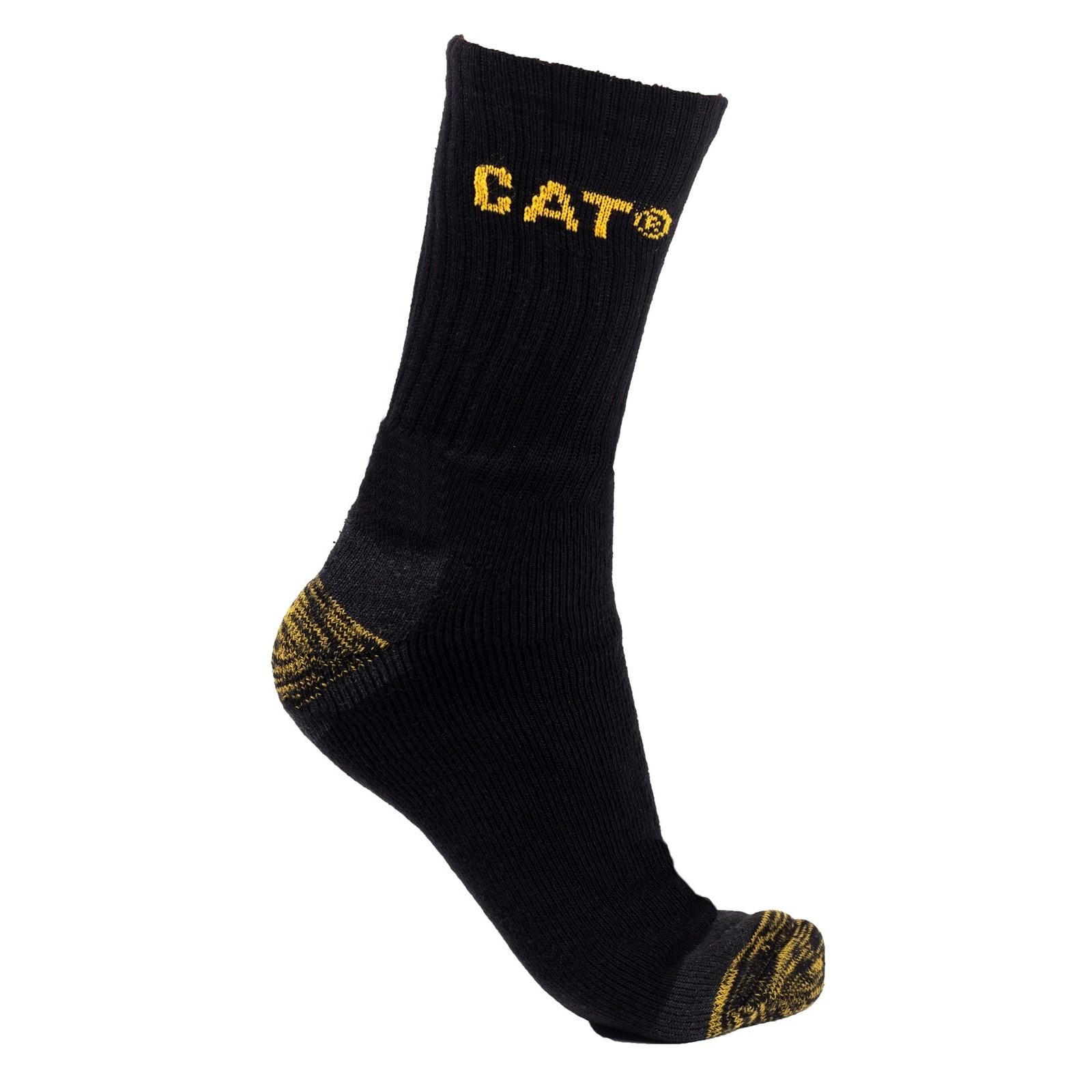 Caterpillar Premium Work Sock 3 Pair Pack - Black 11x14