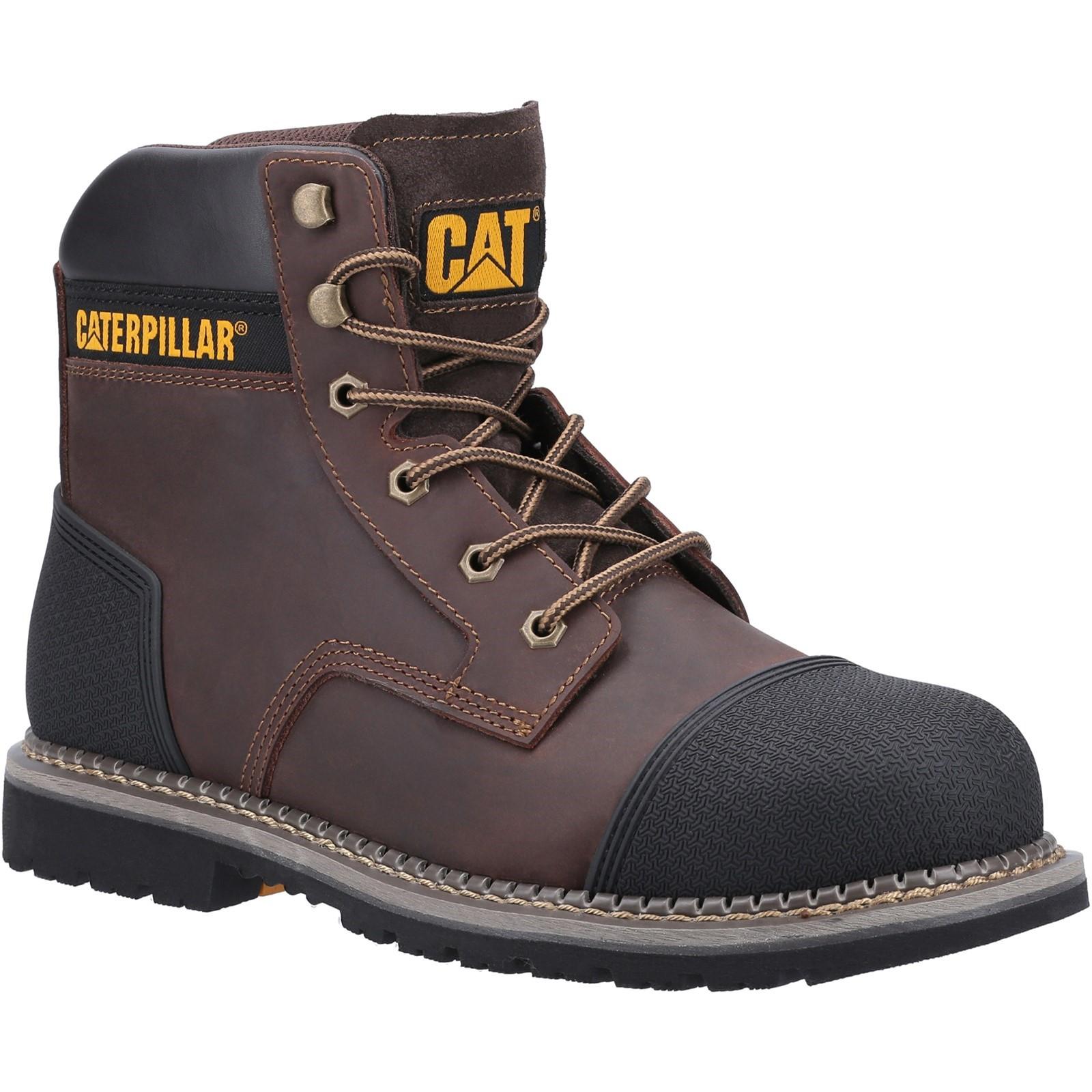 Caterpillar Powerplant S3 Safety Boot - Brown in Brown