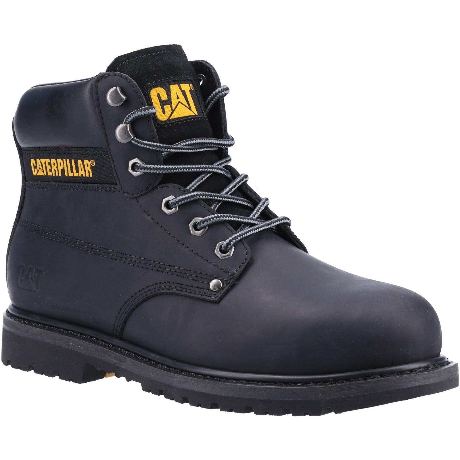 Caterpillar Powerplant S3 GYW Safety Boot - Black in Black