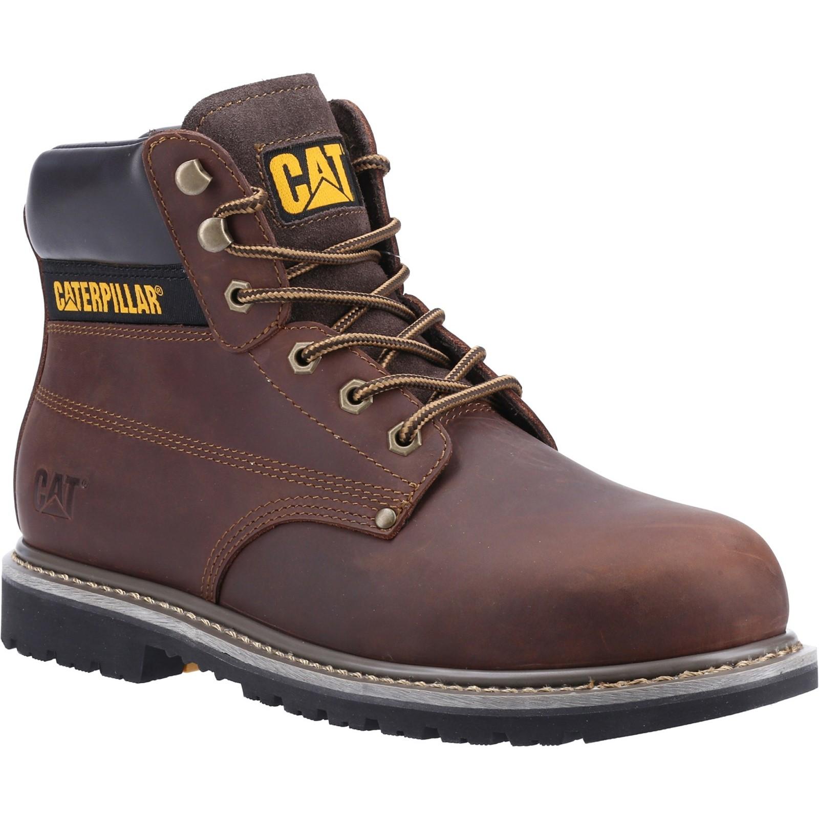 Caterpillar Powerplant S3 GYW Safety Boot - Brown in Brown