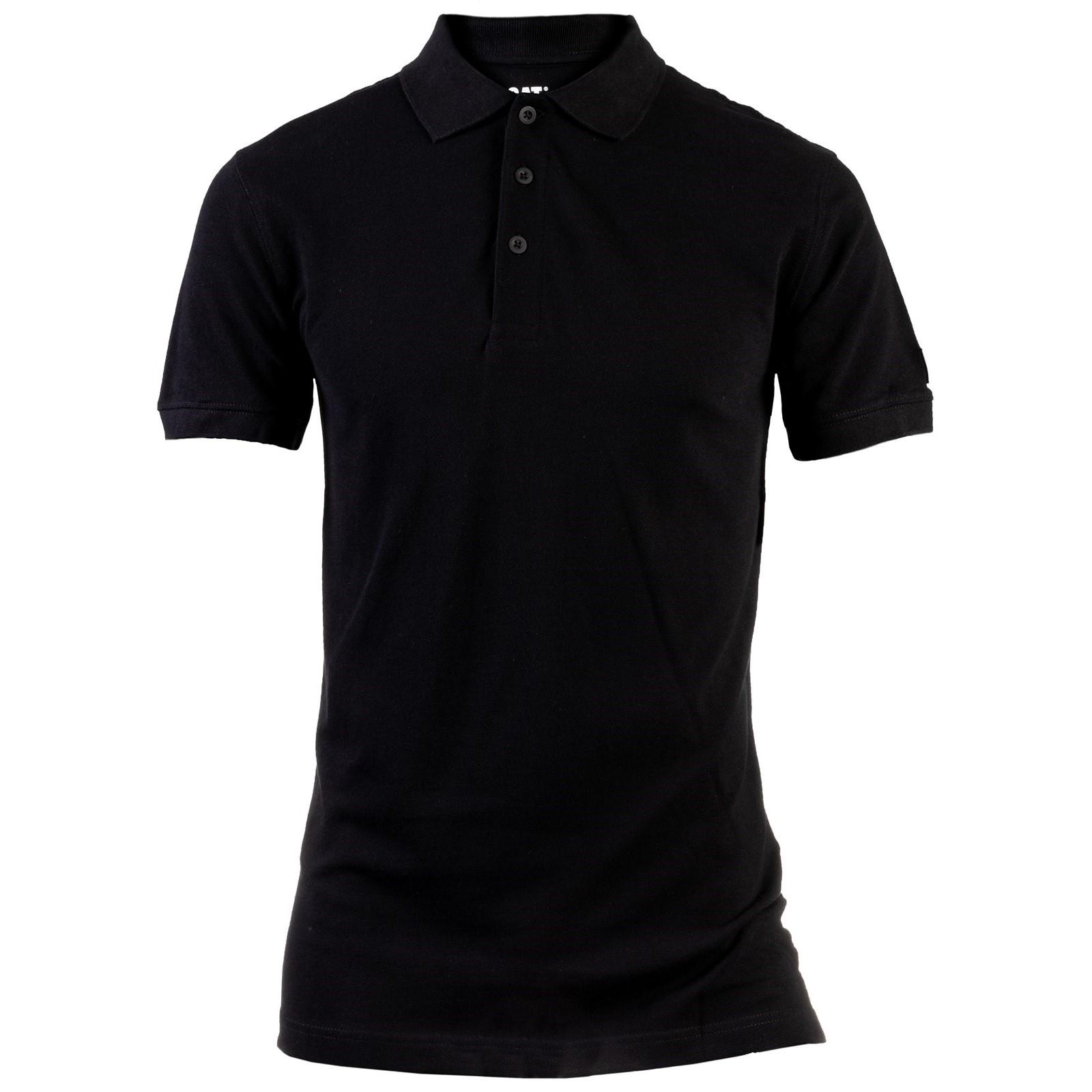 Caterpillar Essentials Polo Shirt - Black in Black
