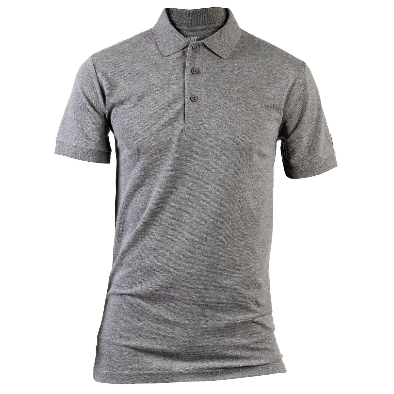 Caterpillar Essentials Polo Shirt - Dark Heather Grey in Dark Heather Grey