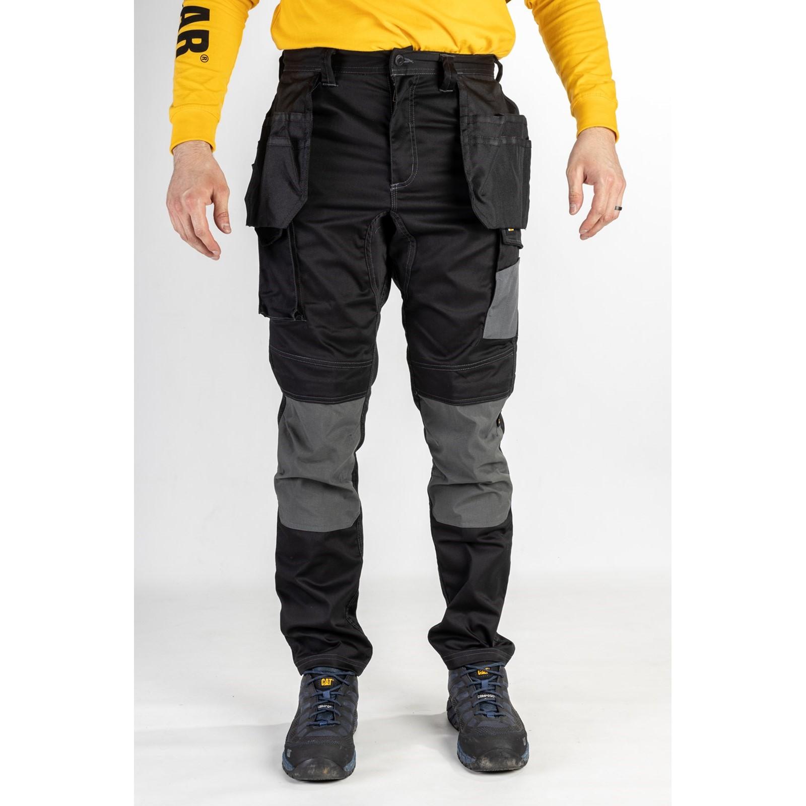 Caterpillar Essentials Stretch Knee Pocket - Black-Dark Shadow in Black-Dark Shadow