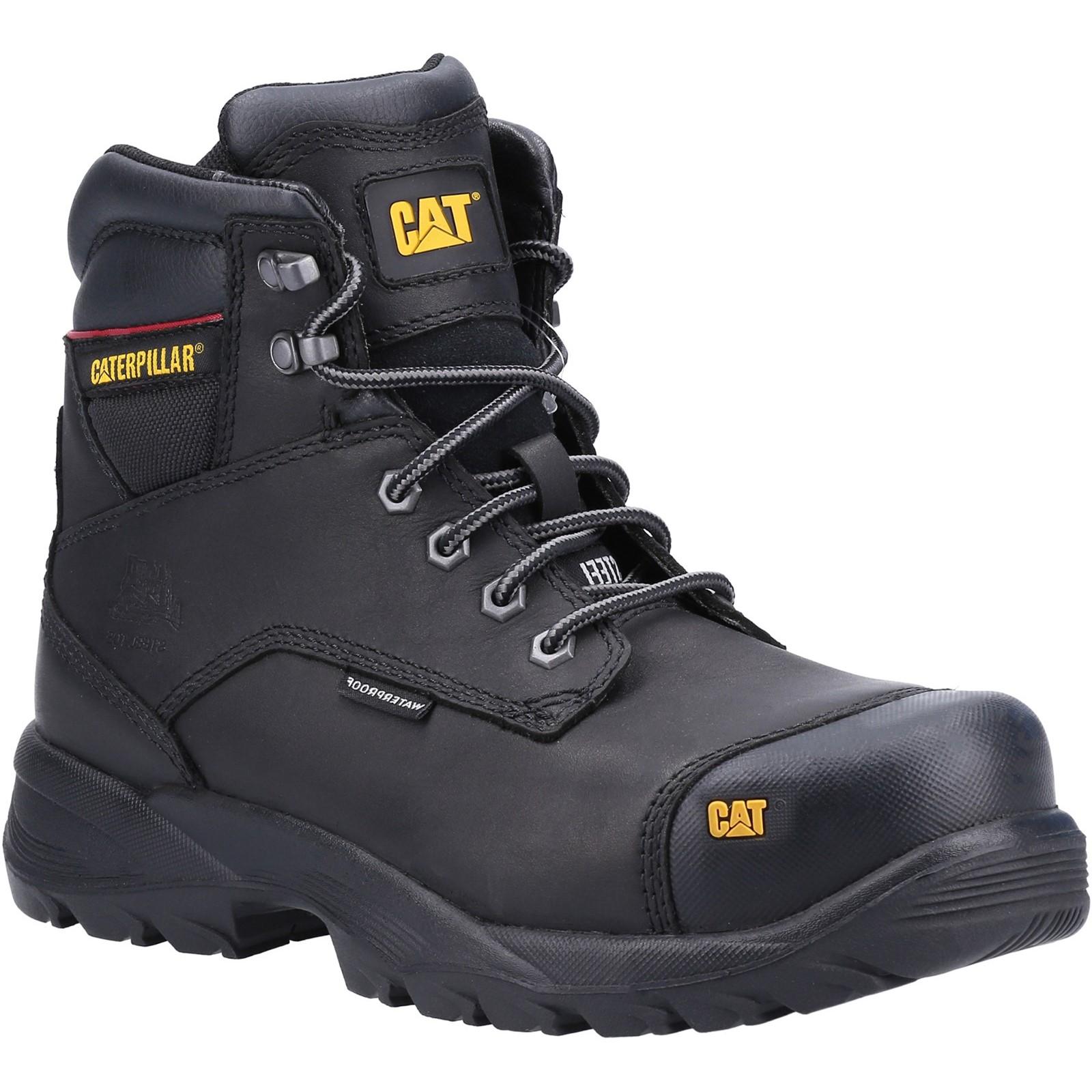 Caterpillar Spiro Waterproof Safety Boot - Black in Black