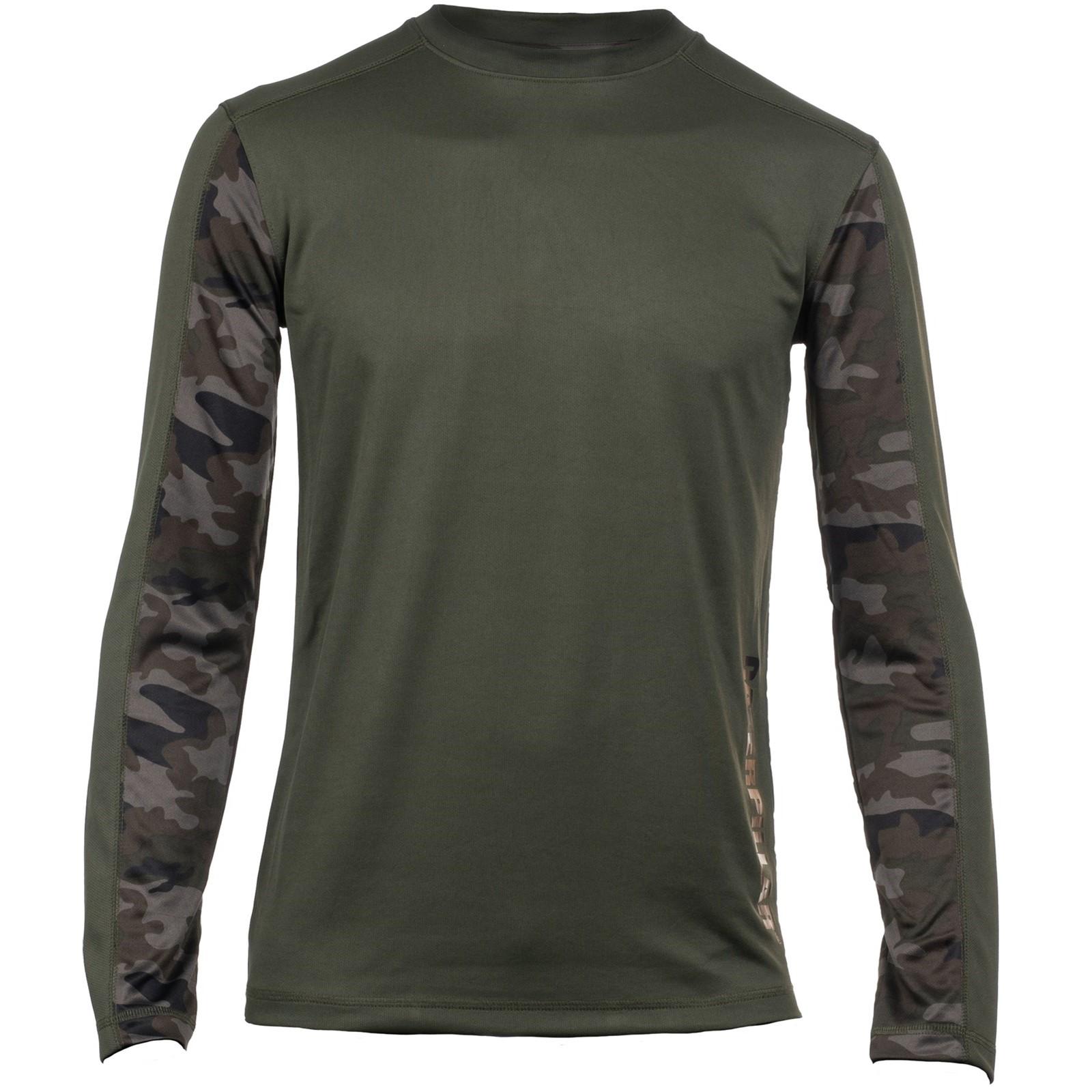 Caterpillar Coolmax Long Sleeve Tee - Night Camo in Night Camo