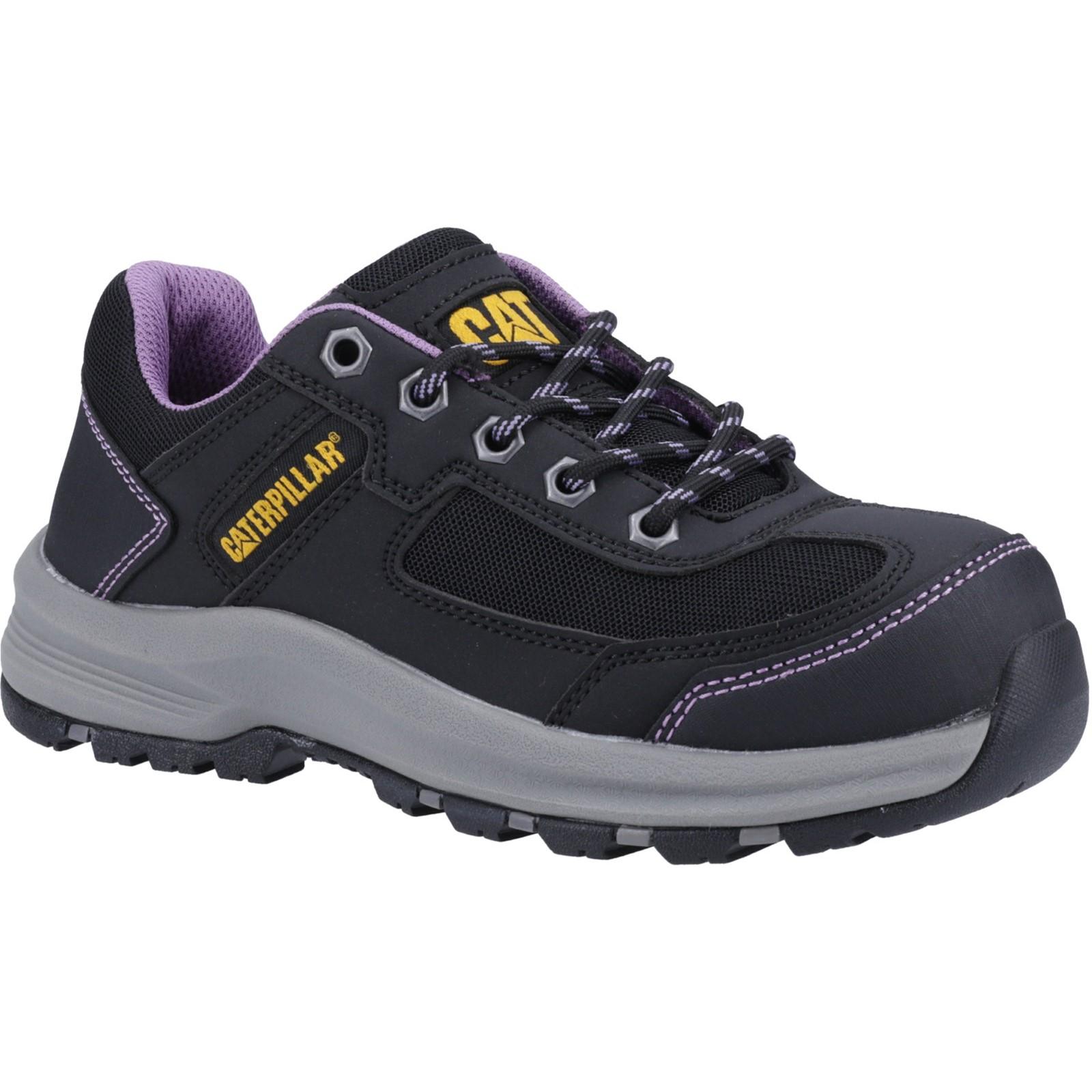 Caterpillar Elmore Work Shoe - Black/Lilac in Black/Lilac