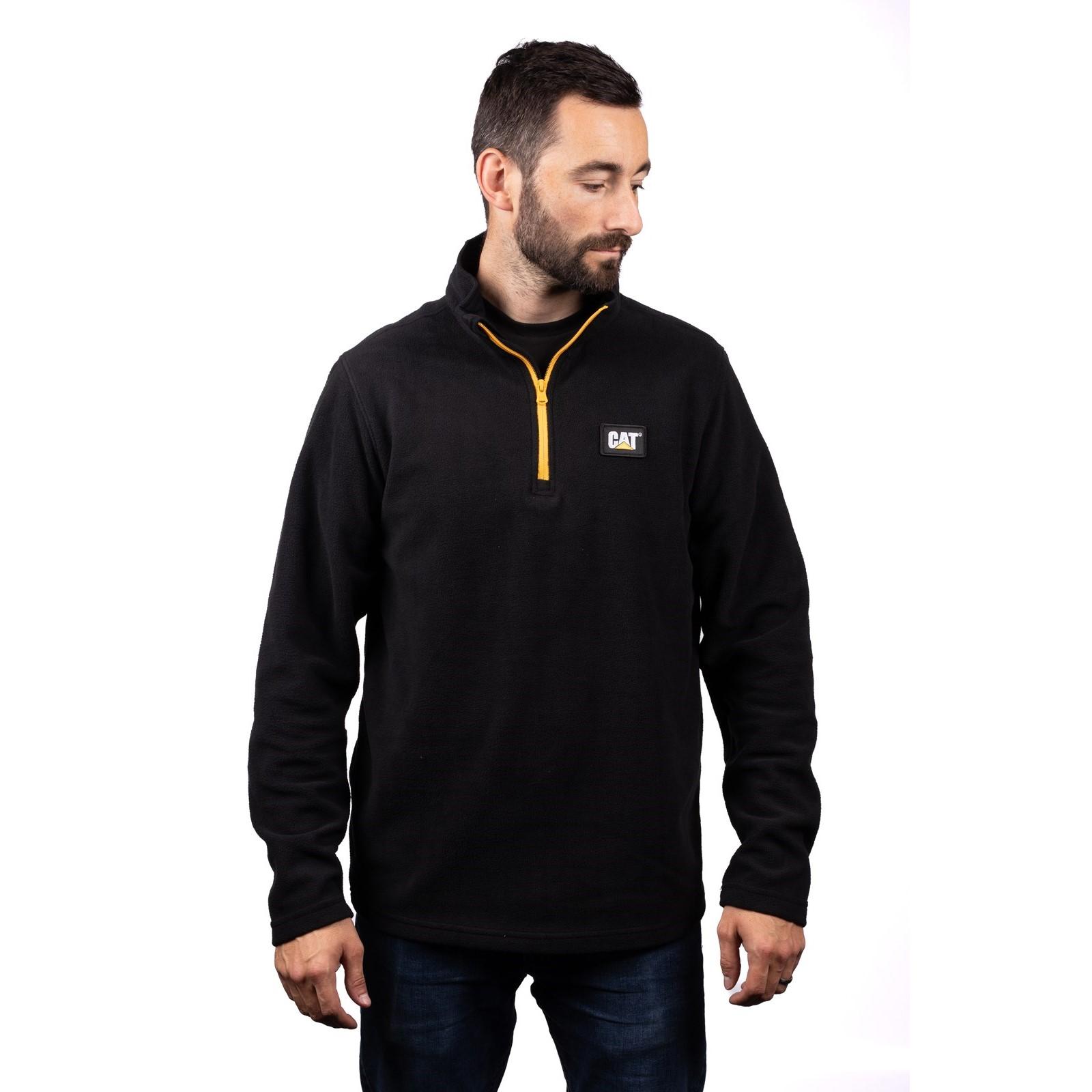 Caterpillar Cat Microfleece Quarter Zip - Black/Yellow