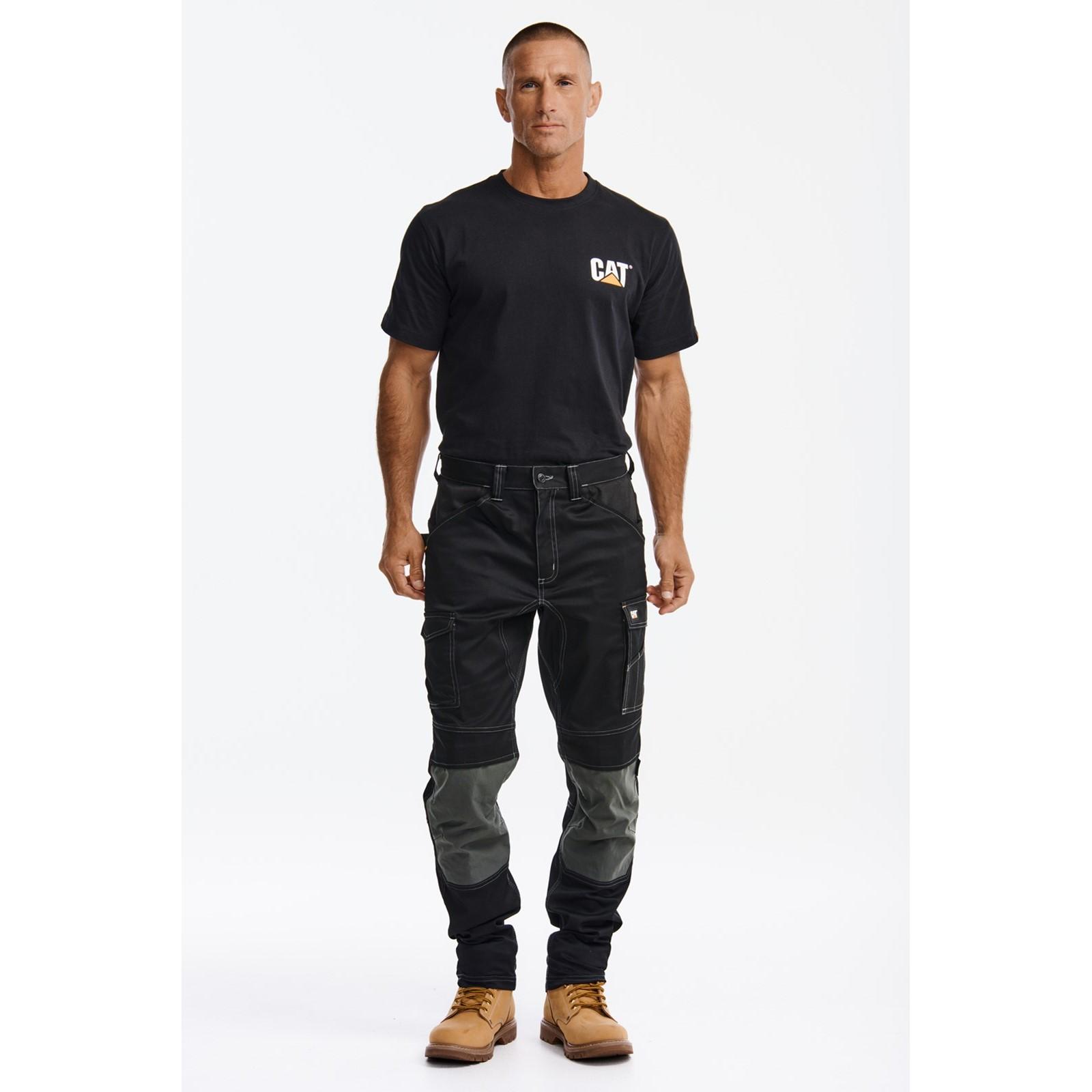 Caterpillar Essential Knee Pocket Stretch Holster Trouser - Black in Black