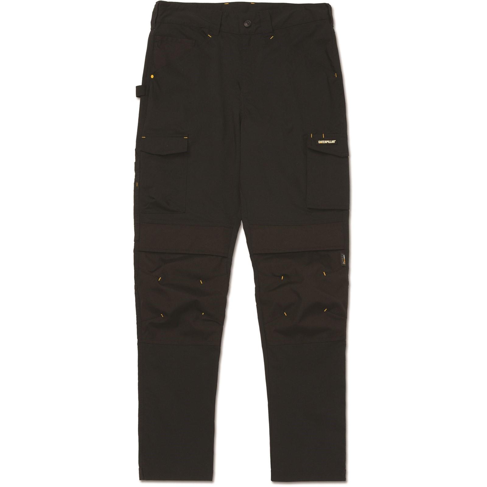 Caterpillar Nexus Knee Pocket Stretch Trouser - Black in Black