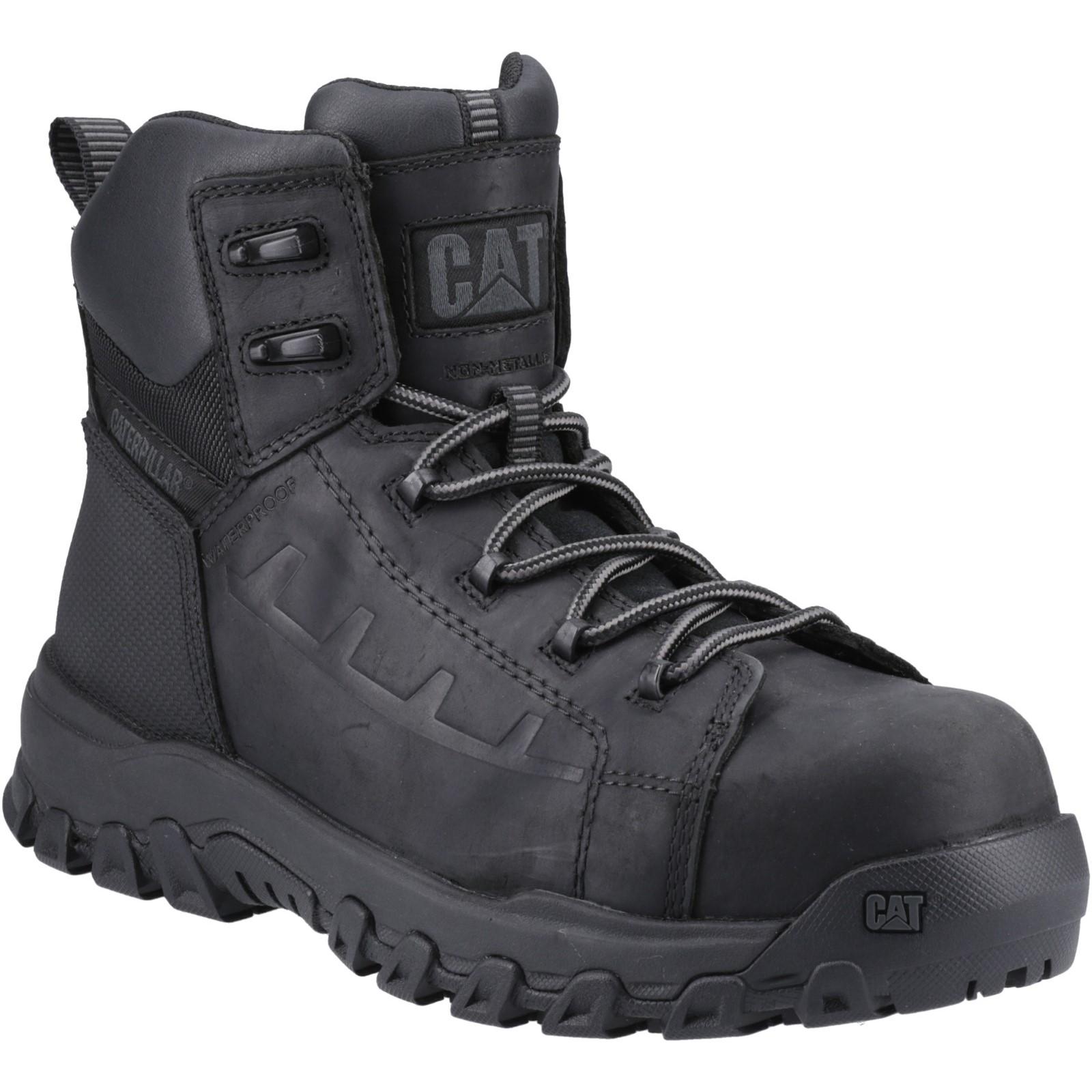 Caterpillar Threshold Rebound Safety Boot - Black in Black