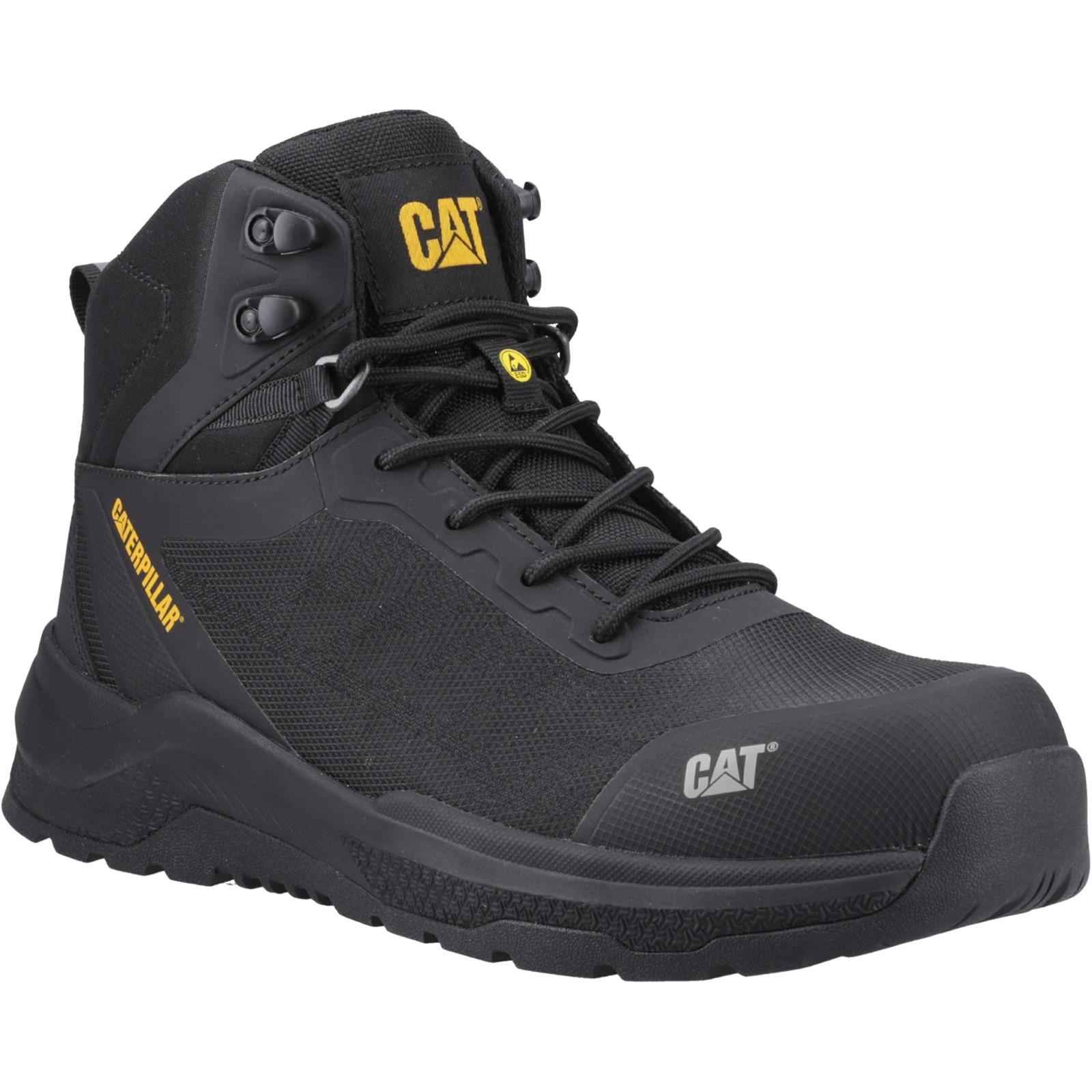 Caterpillar Inductor Mesh Mid Boot - Black in Black