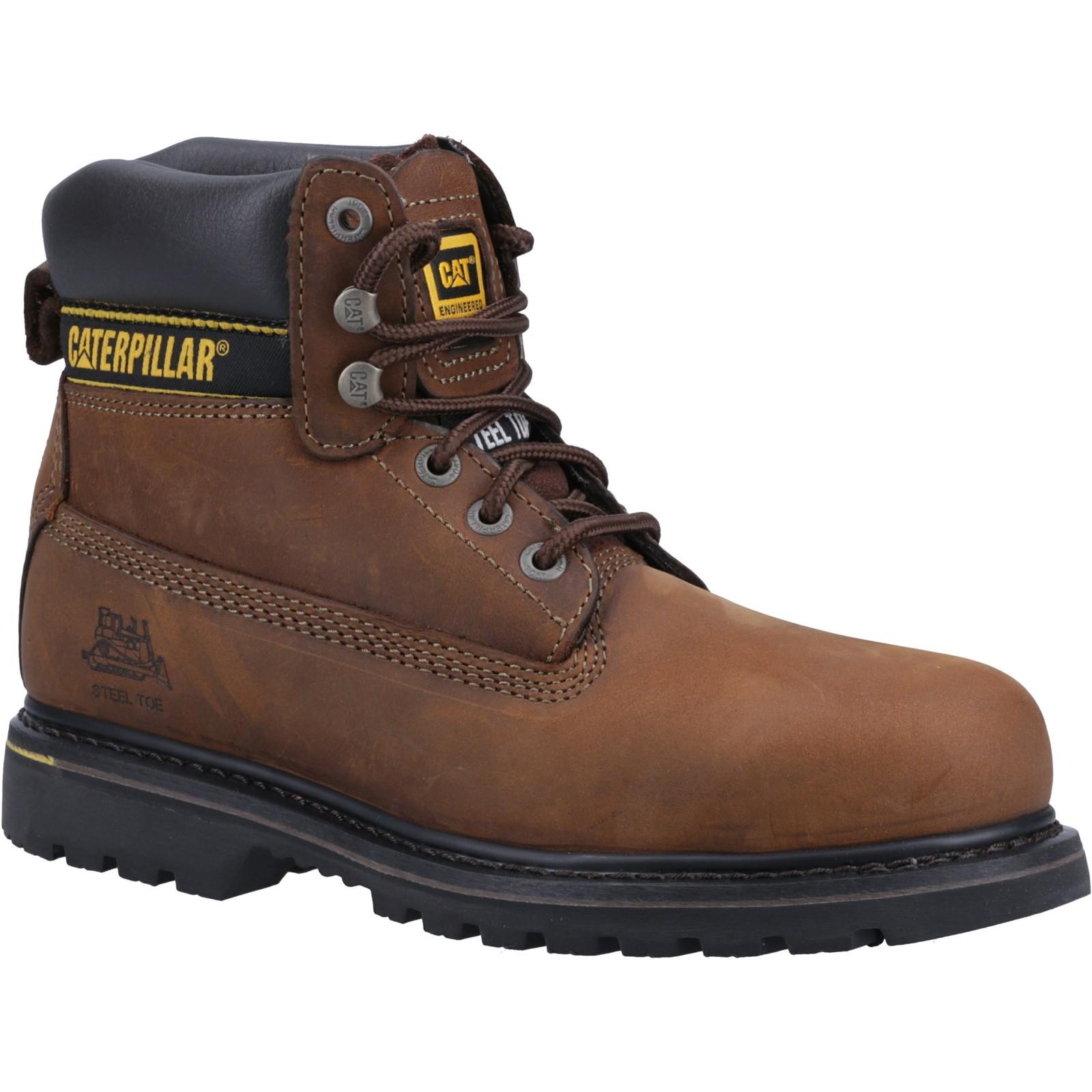 Caterpillar Holton Safety Boot - Brown in Brown