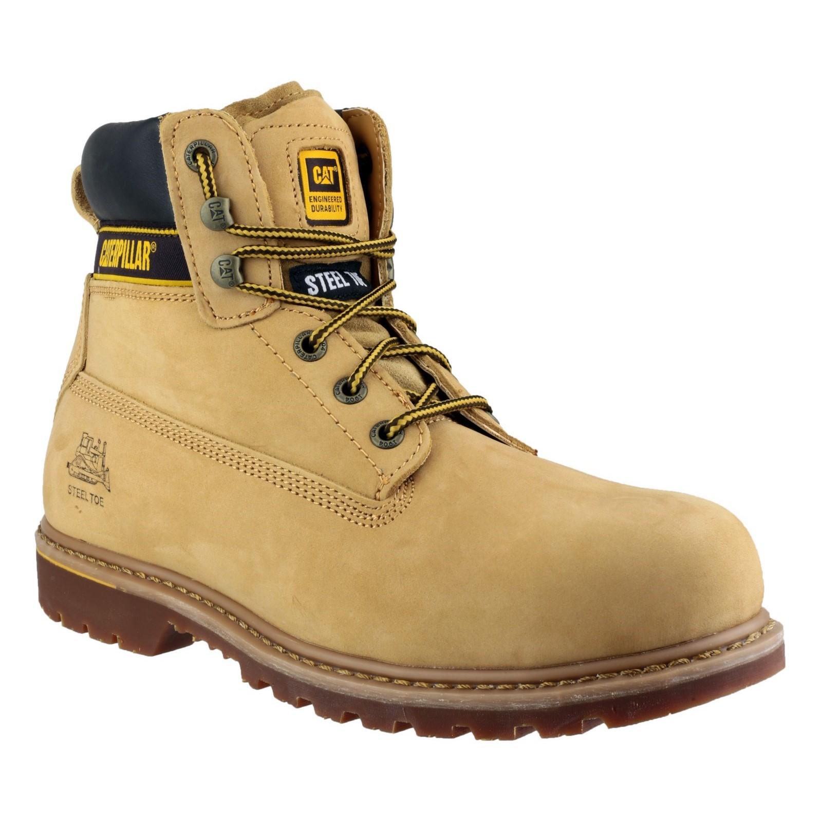 Caterpillar Holton Safety Boot - Honey in Honey